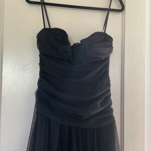 Elegant Black Strapless Dress
